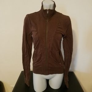 Brown Hurley Zip Up Jacket